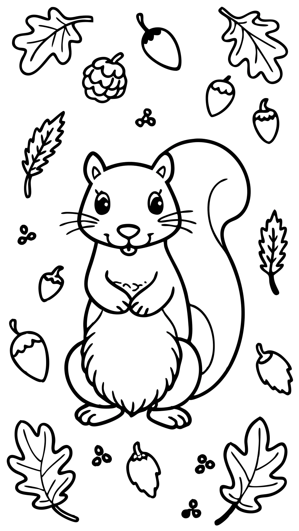 squirrel coloring pages printable